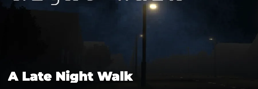 A Late Night Walk — play the free online horror game on FunClicker