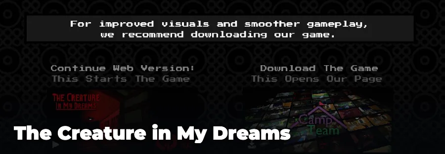 The Creature in My Dreams — play the free online horror game on FunClicker