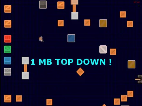 1MB TOP DOWN — play the free online shooter game on FunClicker