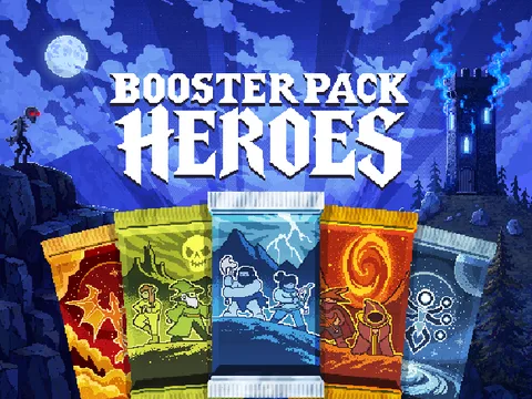 Booster Pack Heroes — play the free online idle game on FunClicker