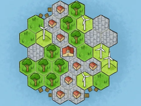 Six-Sided Streets — play the free online strategy game on FunClicker