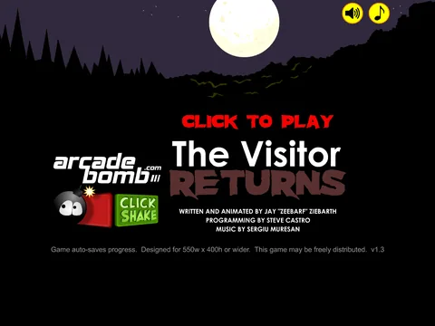 The Visitor Returns — play the free online horror game on FunClicker