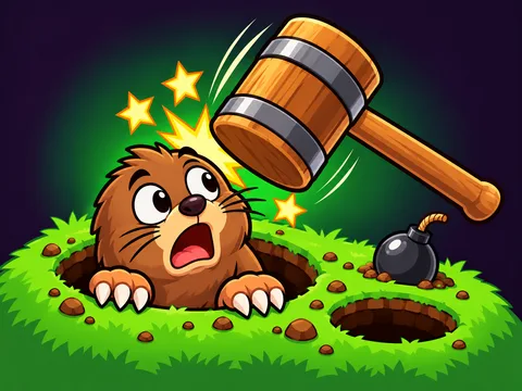 Whack-a-Mole — play the free online arcade game on FunClicker